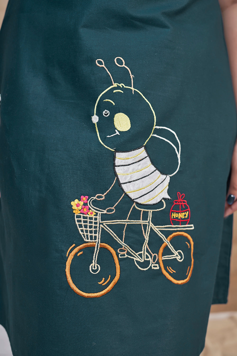 Blue_casual_cotton_dress_for_women_Embroidery_Designs