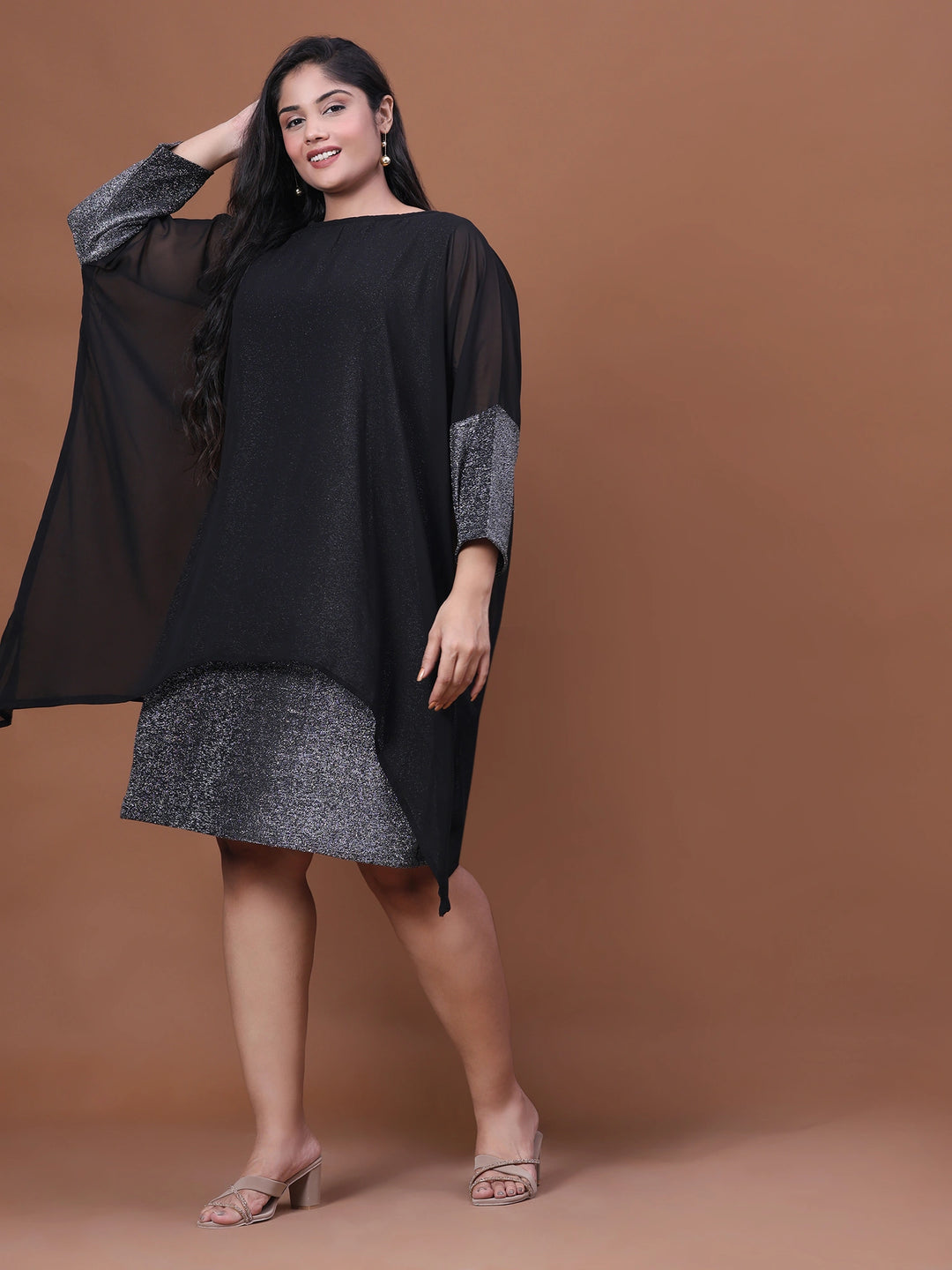 Latest Shimmer Plus Size Party Dress For Women