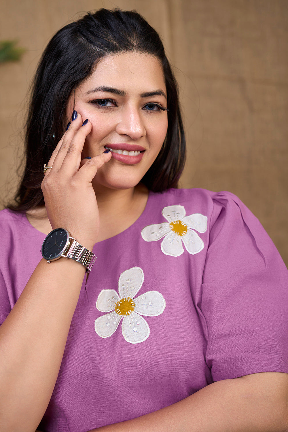 Lavender_cotton_dress_with_Embroidery