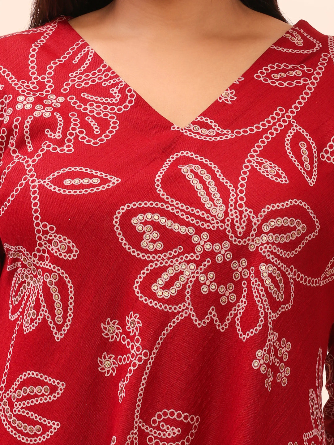 Maroon asymmetric dress for women