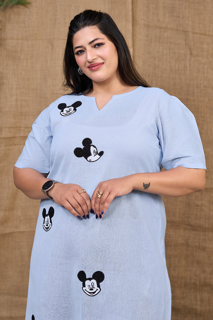 Mickey Mouse Cotton V Neck