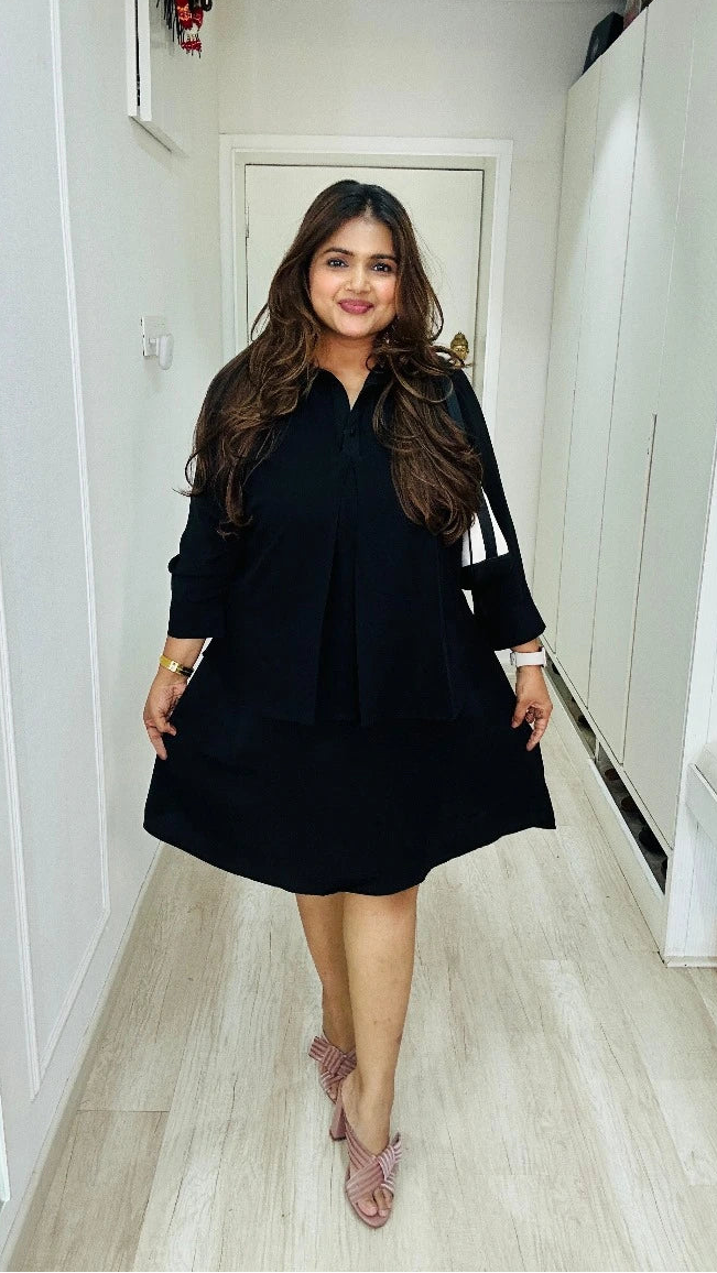 Curvy Lane Women Plus Size Shirt Collar Office Wear Tunic