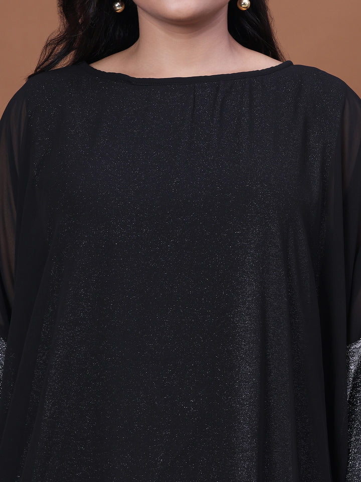 Plus size shimmer party dress for women