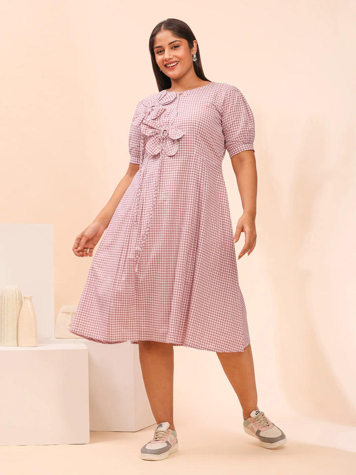 Purple casual dress design for women