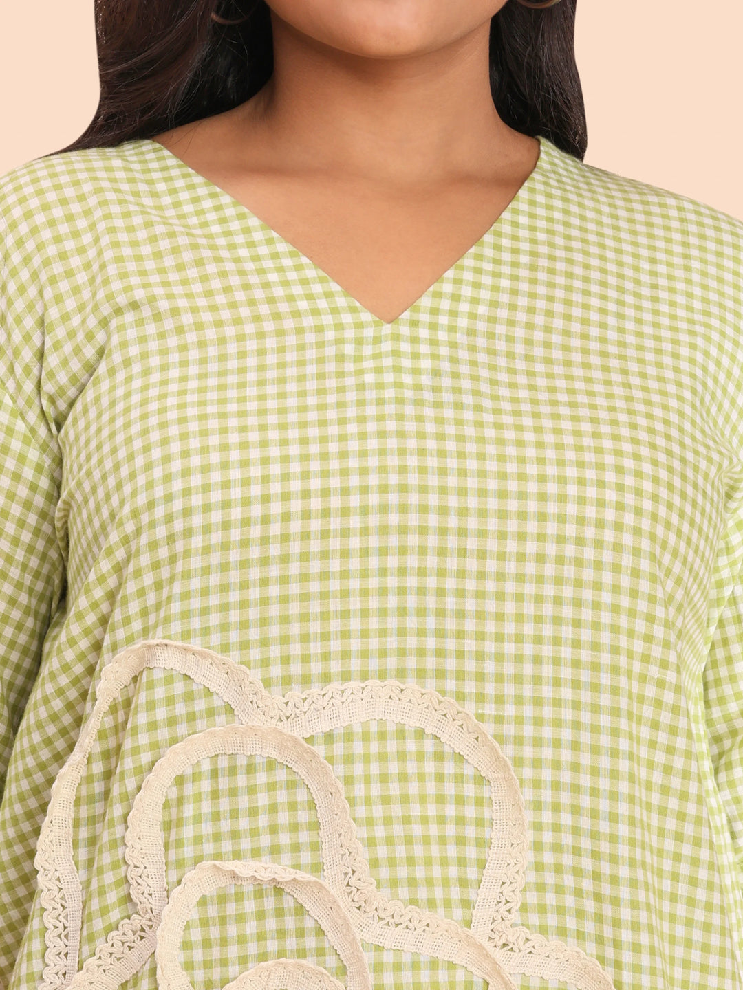 Sage green casual wear top for women