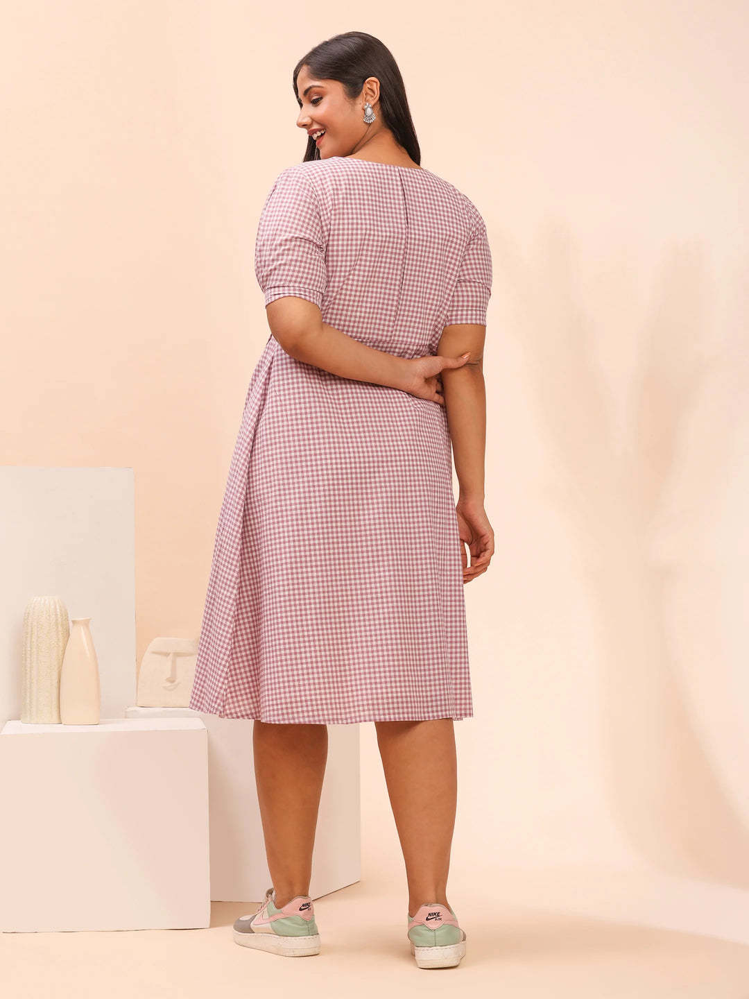 Purple casual dress design for women