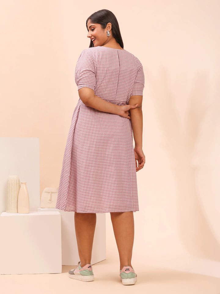 Purple casual dress design for women