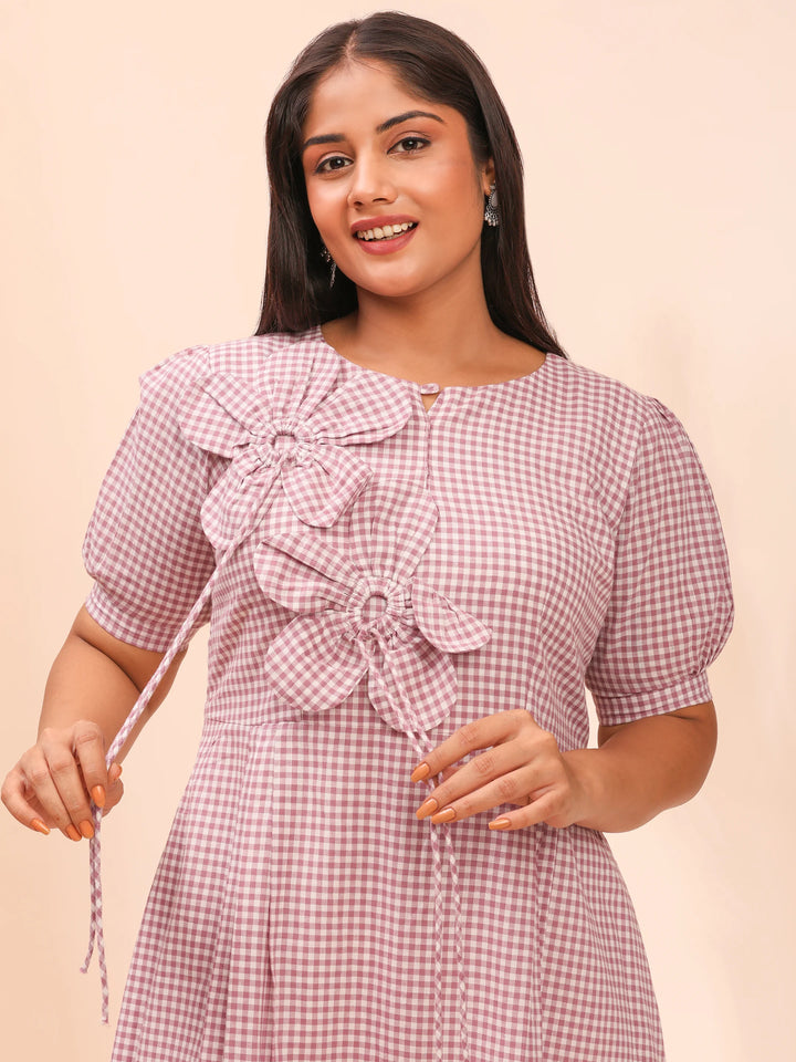 Purple casual dress design for women