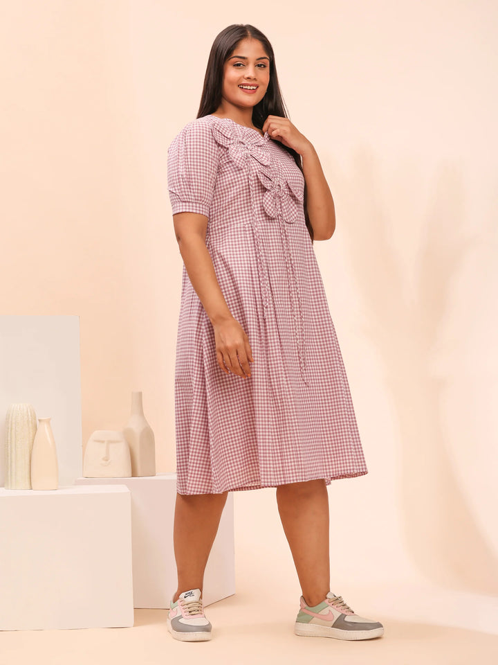 Purple casual dress design for women