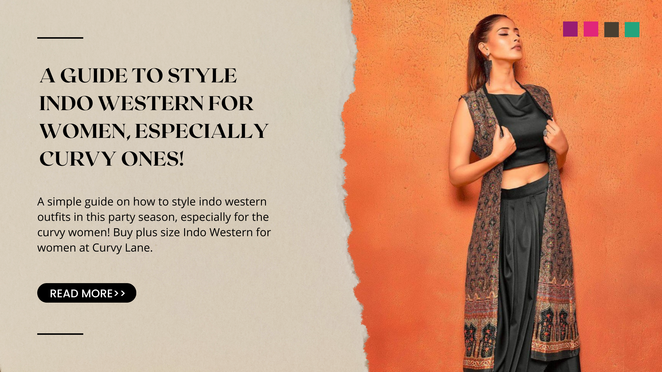 How to Style Indo Western Dresses for Party Season: Plus Size Edition