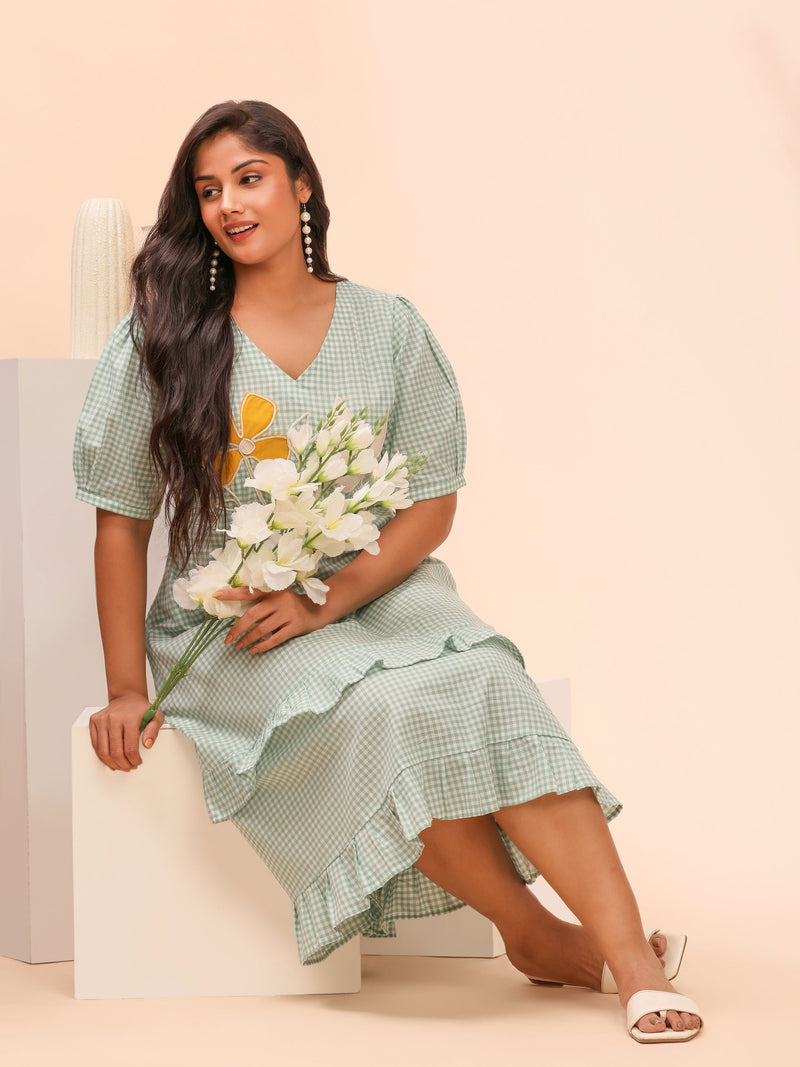 Plus Size Checks - Cotton Dress & Top Collection