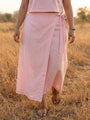 Pink Wrap Stylish Skirt for Women