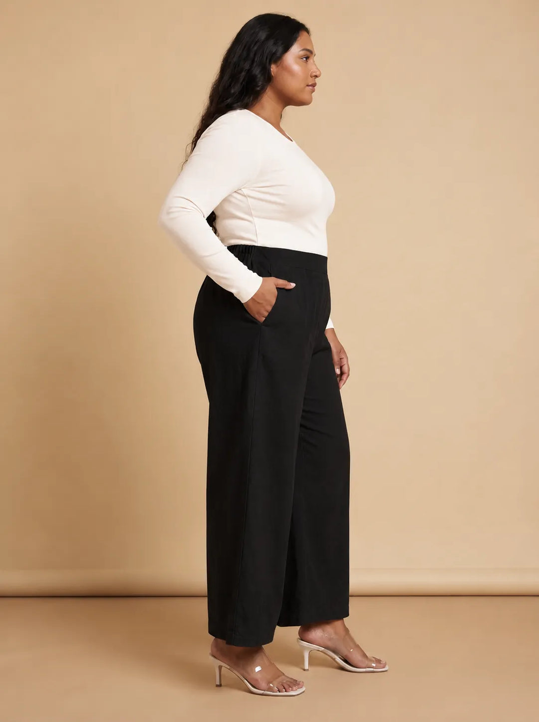 Black Stylish Wide Leg Pant for Women