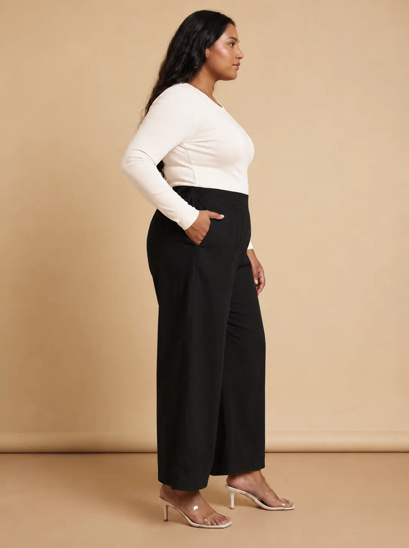 Black Stylish Wide Leg Pant for Women