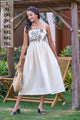 Casual Resort Wear Dress With Embroidery