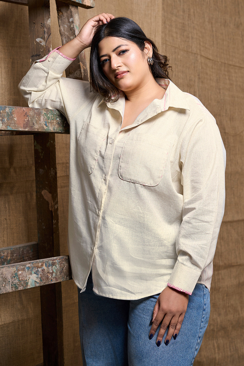 Cottonsummershirtforwomenwithlining
