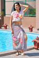 Curvylane's floral sarong summer beach wear for ladies