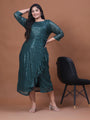 Green Stylish Party Wear Dress For Women