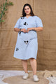Mickey Mouse Cotton Embroidery Dress
