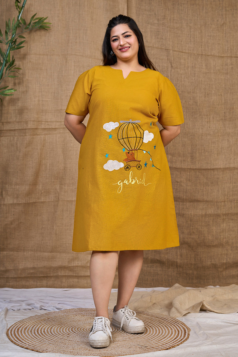 Mustard_Yellow_Casual_Dress