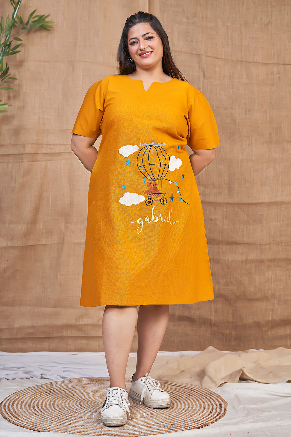 Mustard Yellow Casual Summer Dress