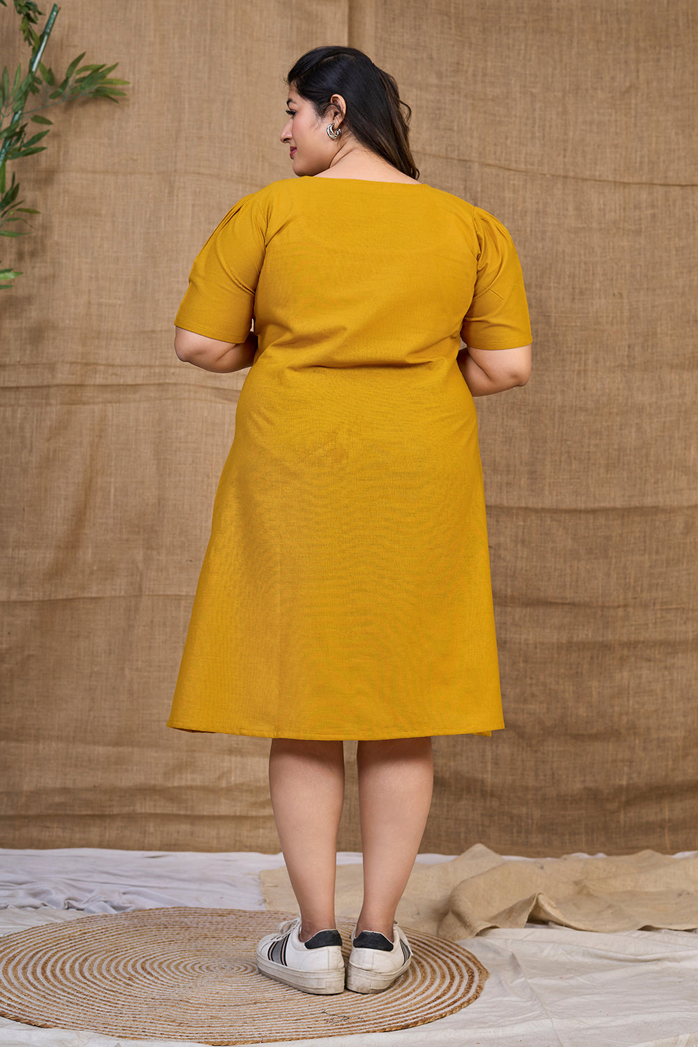 Mustard Yellow Casual Summer Dress For Women Mustard Yellow Casual Summer Dress For Women