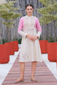 Pink & Ivory Indo-Western dress for ladies