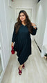 Curvy Lane Women Plus Size Drape Styled Sliming Evening Dress