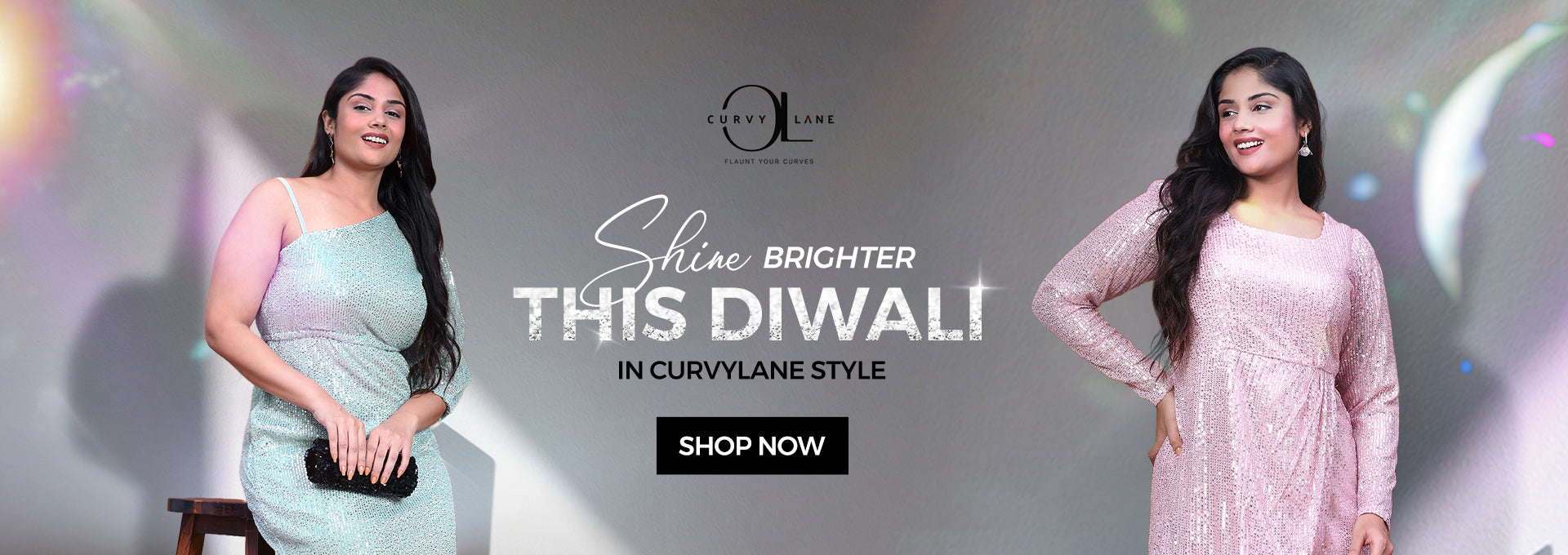 Shine Brighter This Diwal In Curvylane Style