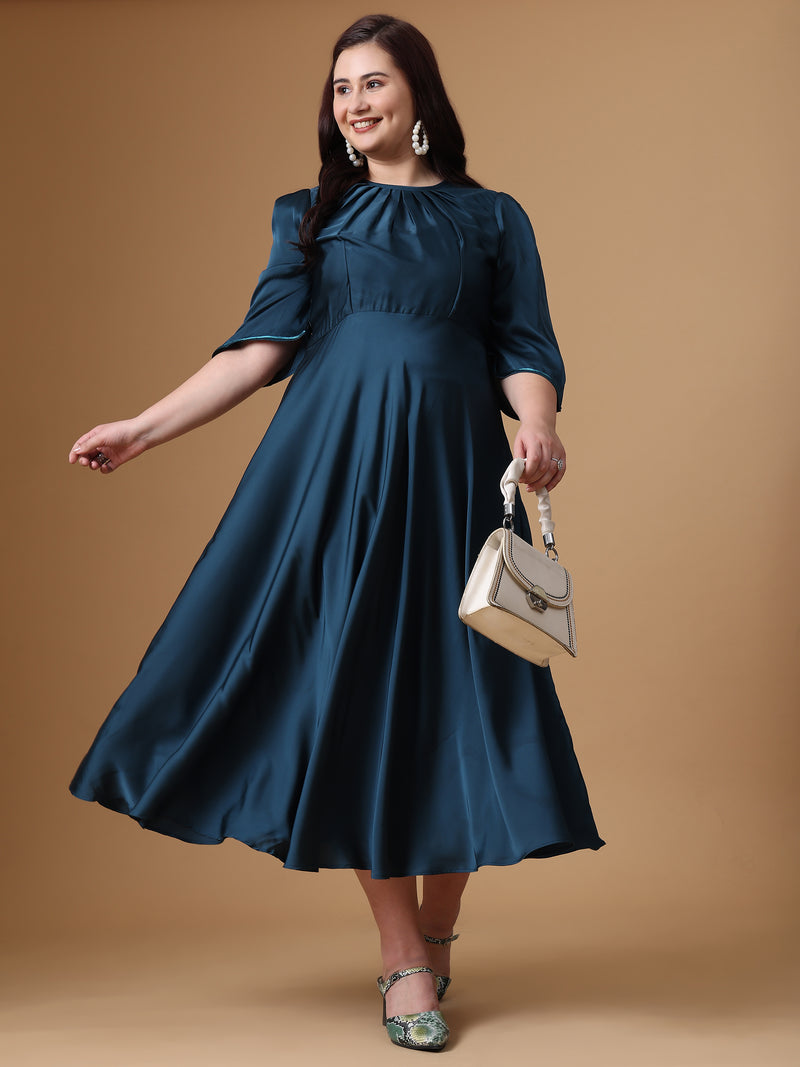 Shop for Velvet Dress Online in India  Peacock Color