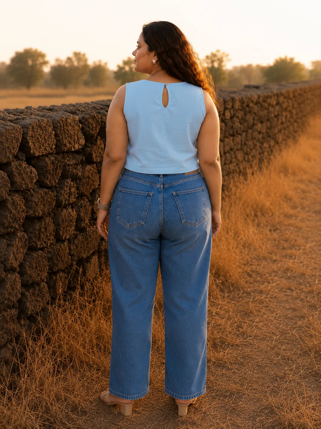 Sky Blue Stylish Top for Women