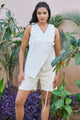 White cotton co-ord set for women