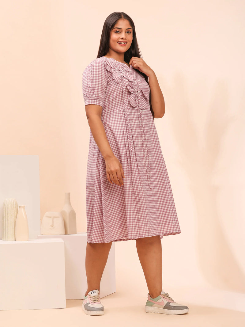Purple casual dress design for women