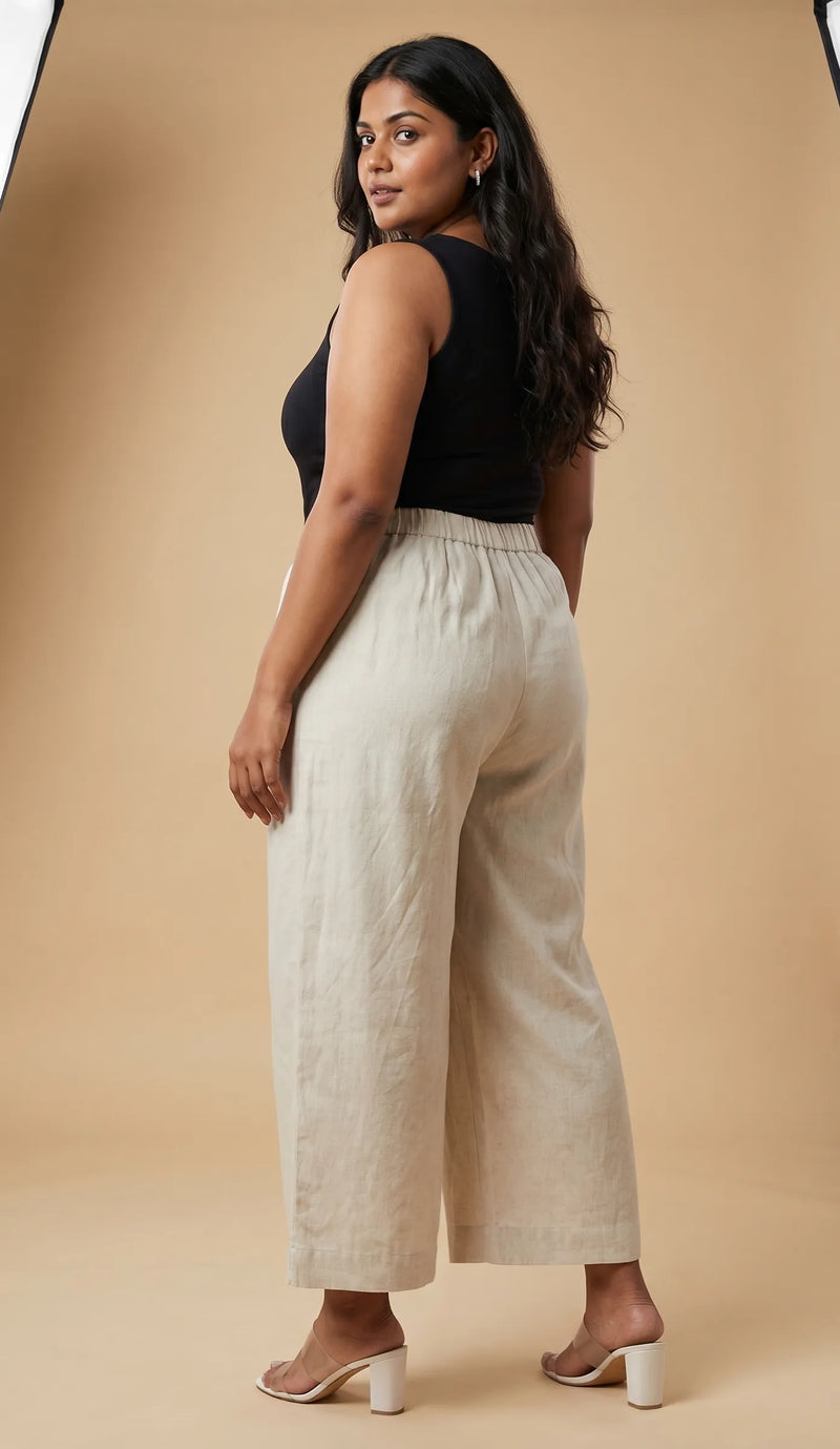 Off White Stylish Culotte Pant for Women