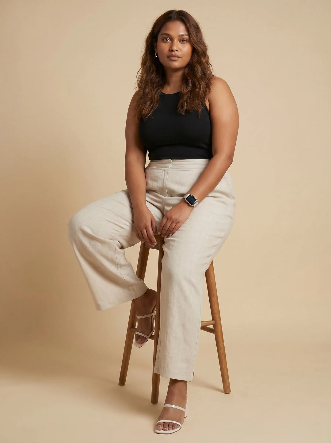 Off White Stylish Culotte Pant for Women