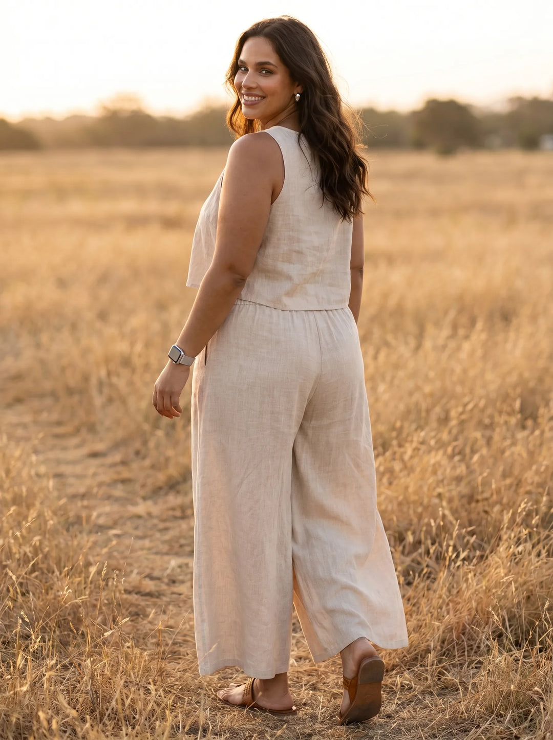 Off White Stylish Palazzo for Women
