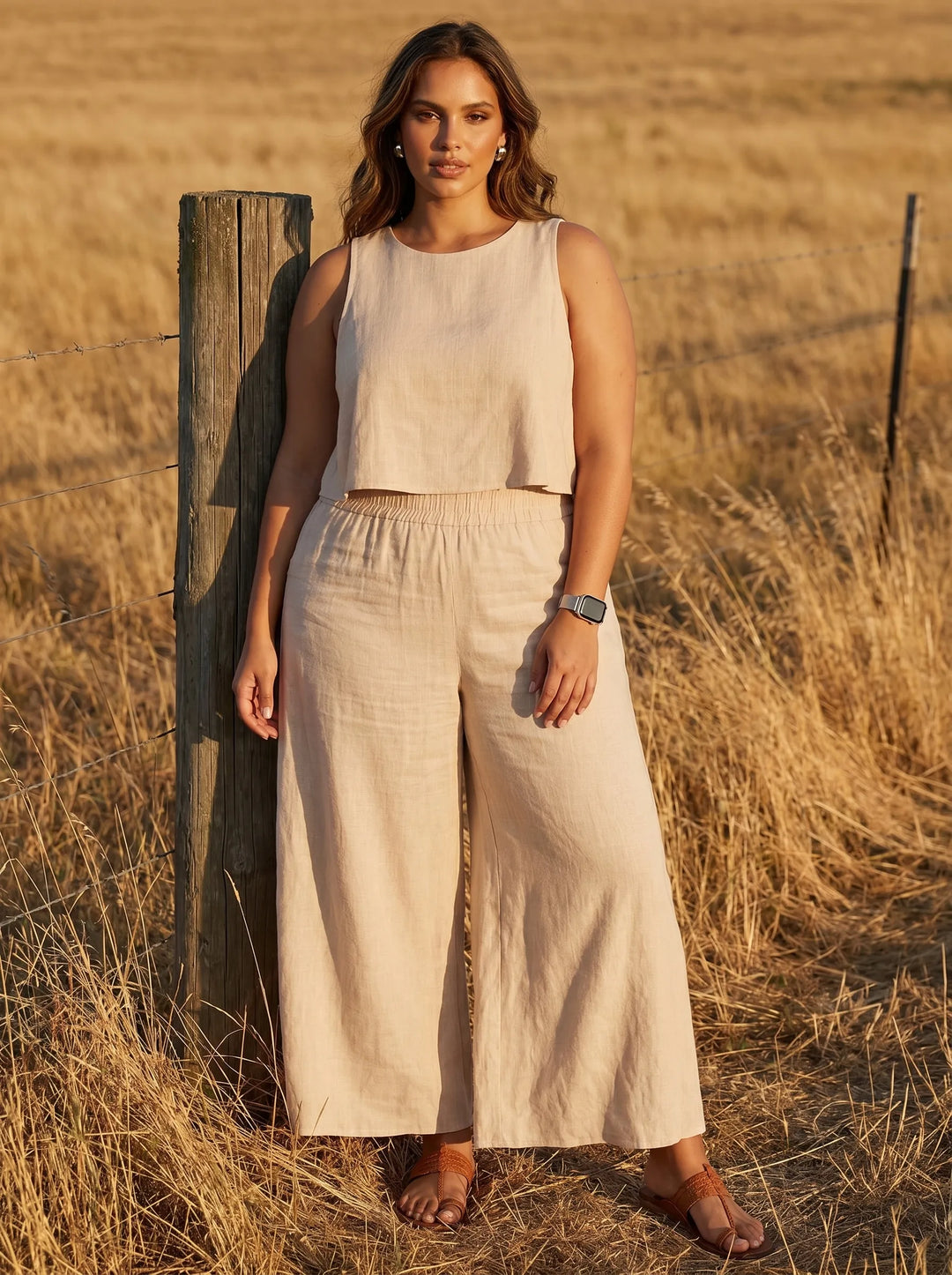 Off White Stylish Palazzo for Women