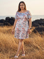 Floral Printed A-Line Summer Dress