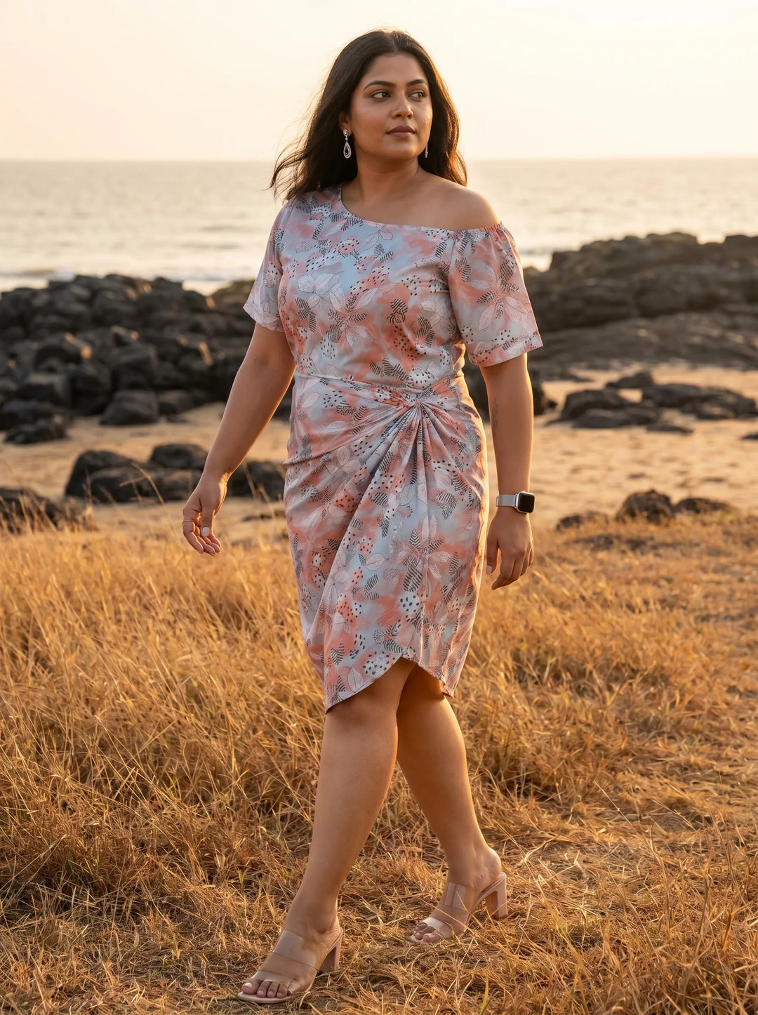 Printed Tunic With Sarong Skirt Co-Ords