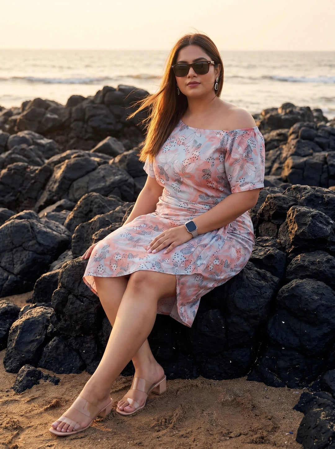 Printed Tunic With Sarong Skirt Co-Ords