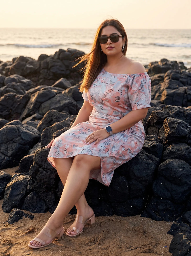 Printed Tunic With Sarong Skirt Co-Ords