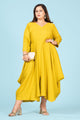 Curvy Lane Women Plus Size V Neck Cowl Styled Dress